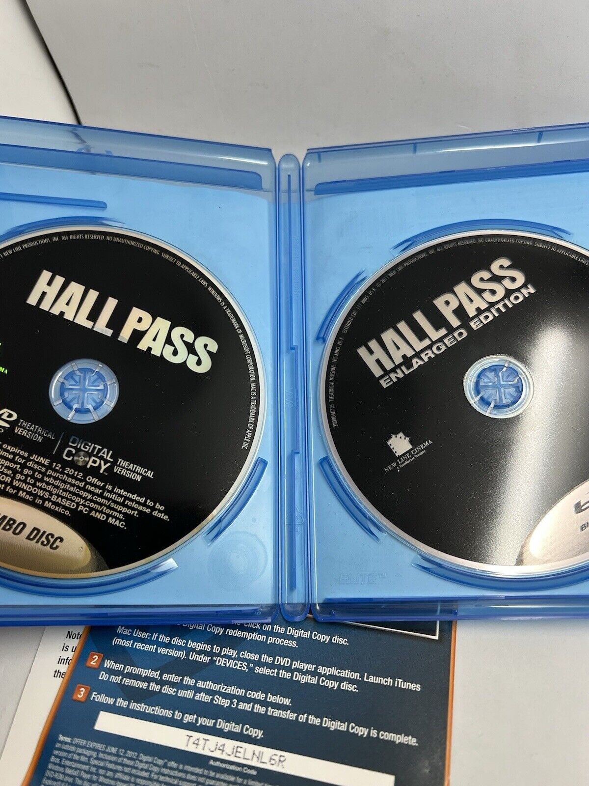 Hall Pass (Enlarged Edition) [Blu-ray] Owen Wilson Jason Sudeikis Extended Cut