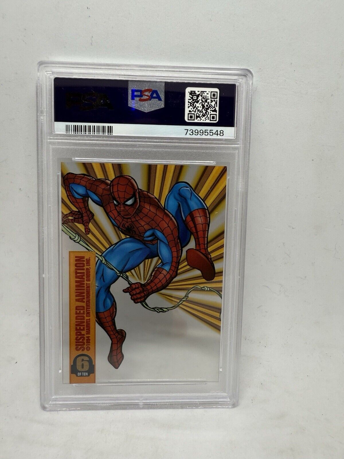 1994 Marvel Universe Spider-Man Suspended animation #6 PSA 7 NM