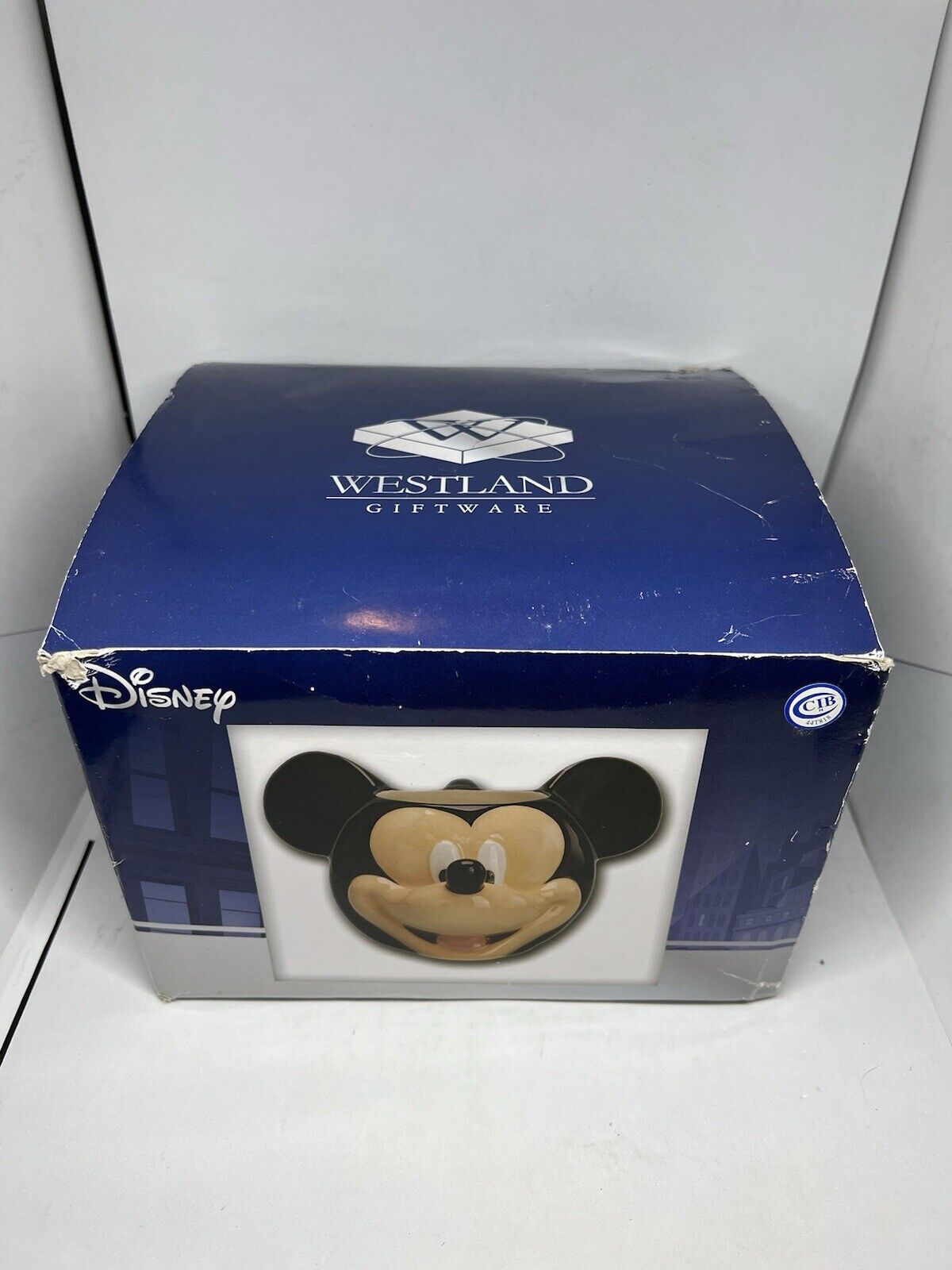 Disney Mickey Mouse Head Mug 3D Coffee With Original Box 12oz Westland 18959