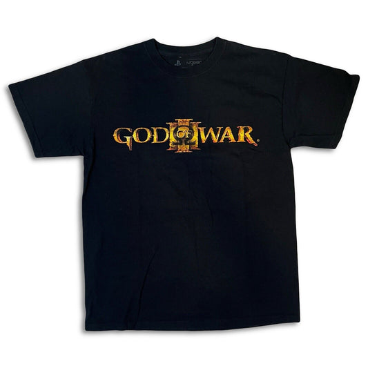 2009 GOD OF WAR 3 III Logo Tshirt Mens Playstation Sony IvGear Cotton Black Crew