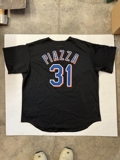 Vintage NEW YORK METS #31  PIAZZA MAJESTIC Authentic SHIRT JERSEY MLB BASEBALL