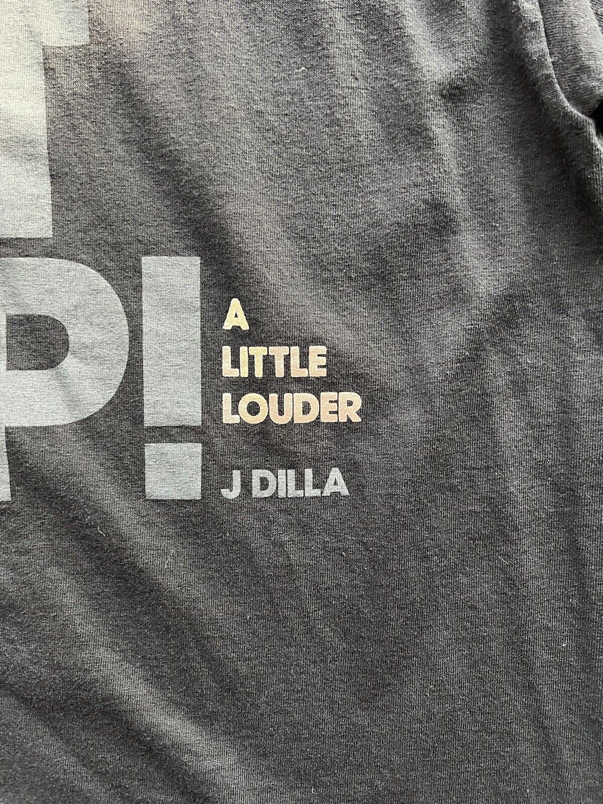 Vintage J Dilla Turn It Up! Stones Throw Ruff Draft Rap  RARE Black T Shirt