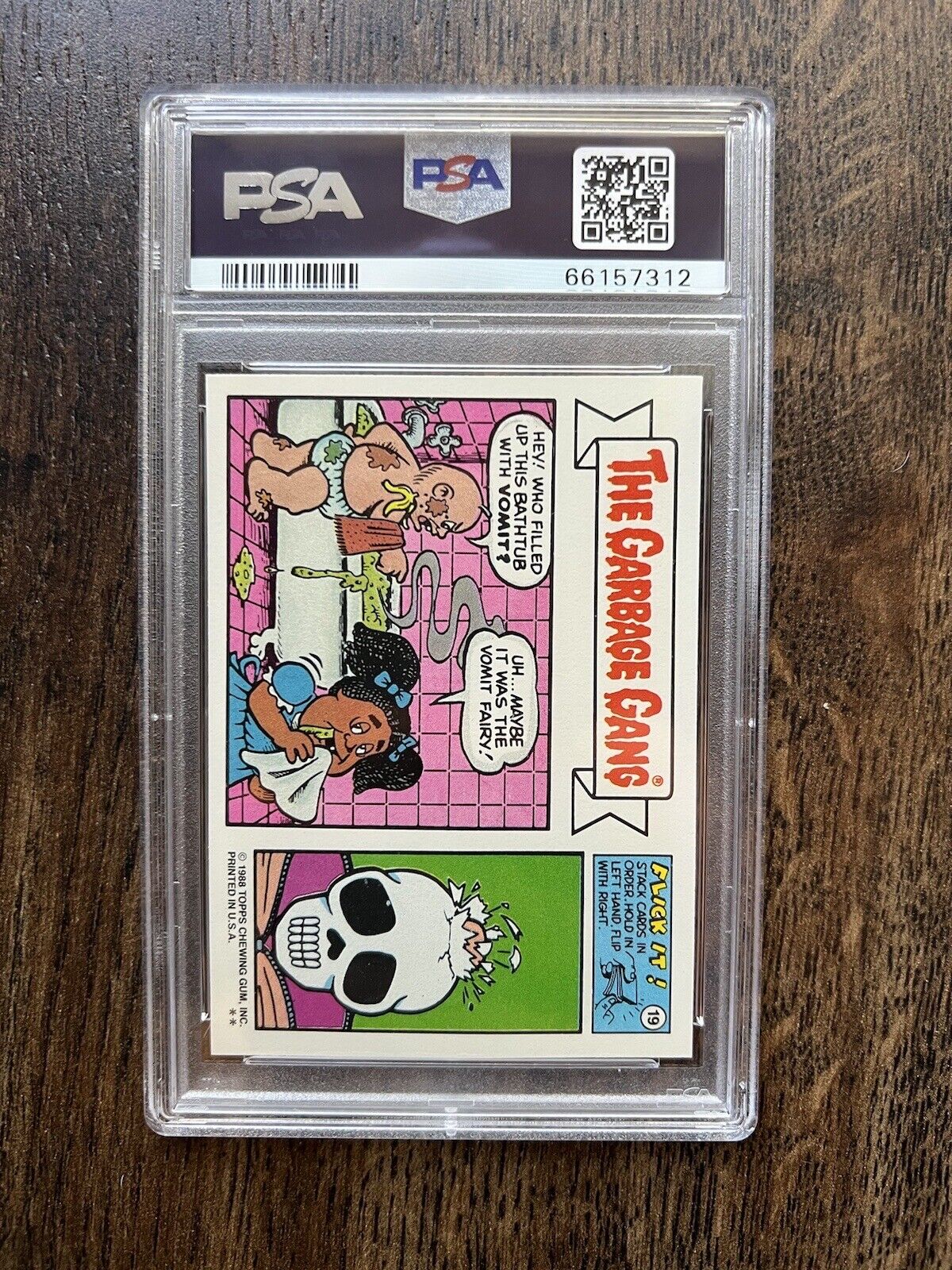 Rare 1988 Topps Garbage Pail Kids 12th Series #467b Nick Lick PSA 9 MINT