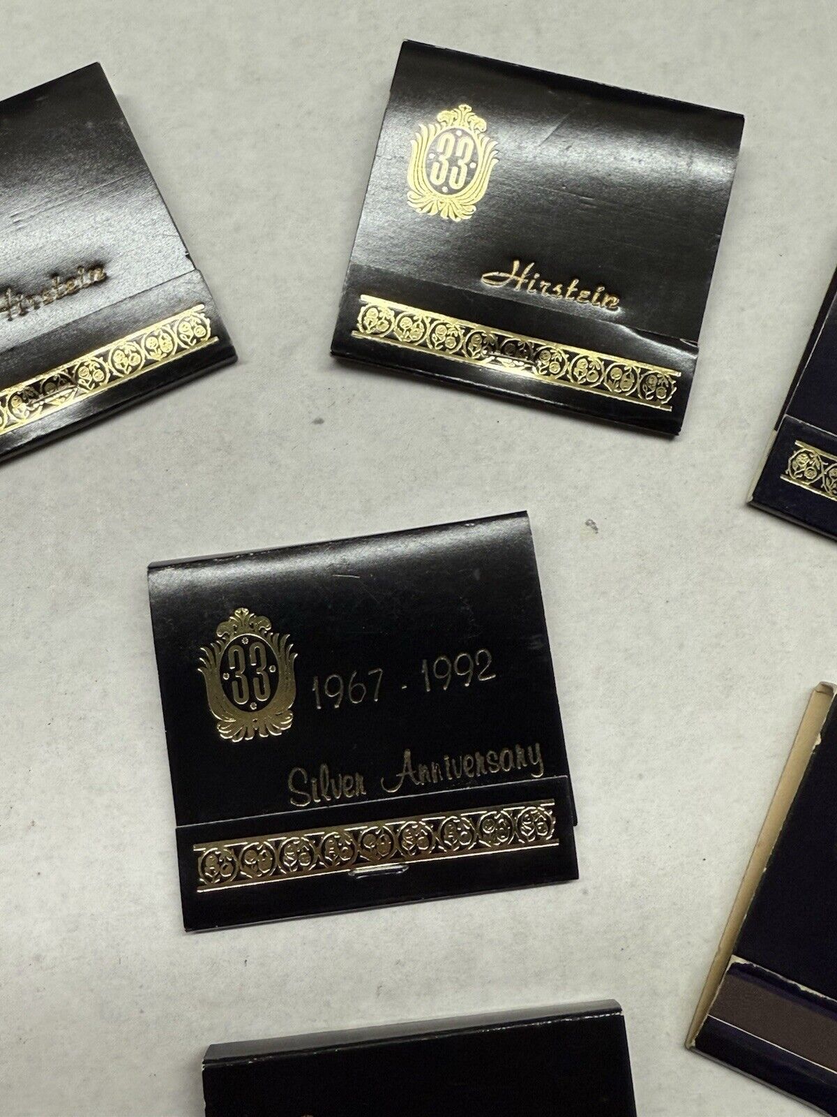 Vintage Disneyland Club 33 1992 Matches Set Of 8 1967 Silver Anniversary RARE