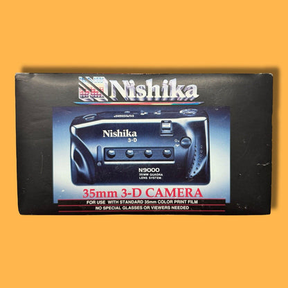 Nishika N9000 3D Quadra Lens System 35mm 3 D Camera Complete New Open Box