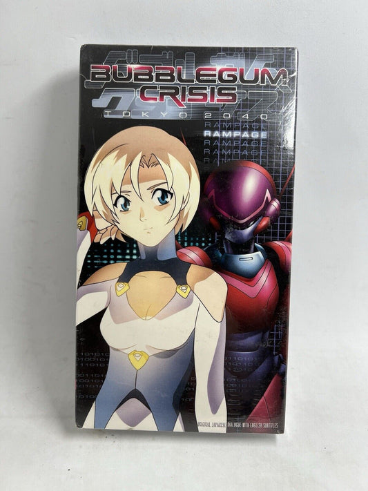 Bubblegum Crisis| Tokyo 2040 Vol 4 | 1999 Rampage Subbed VHS Brand New ADV Films