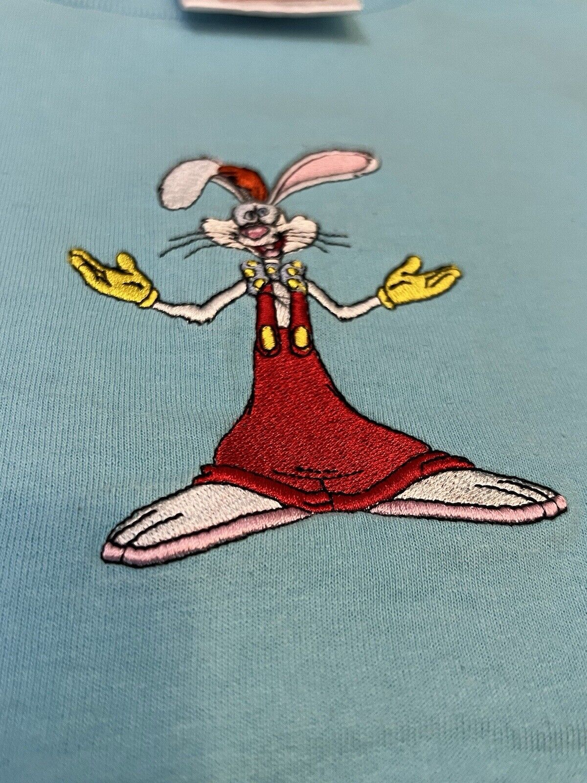 The Hundreds X Roger Rabbit Shirt Men Small Blue Shirt Disney Embroidered