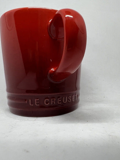 New Le Creuset Mug Cup 12oz second Choix Red Cerise Cherry Stoneware Ombre