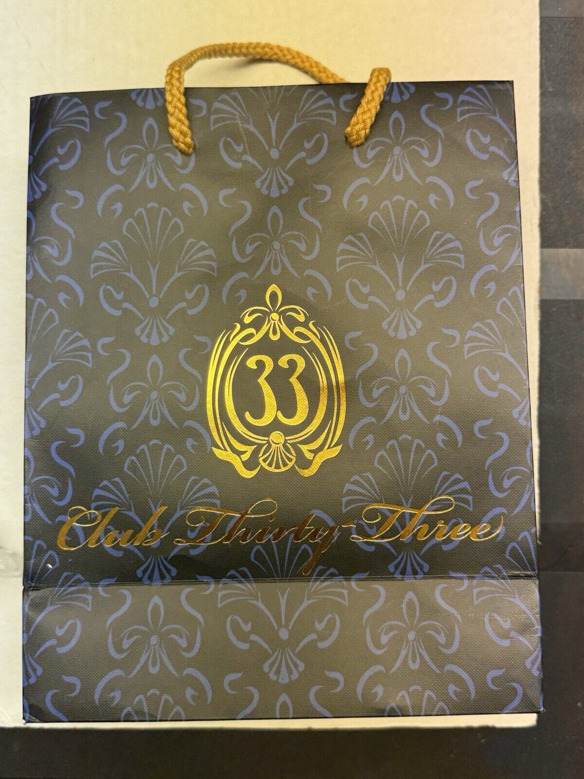 Club 33 Gift Bag, Small Club 33 Disney Souvenir Gift Bag, Disneyland Collectible