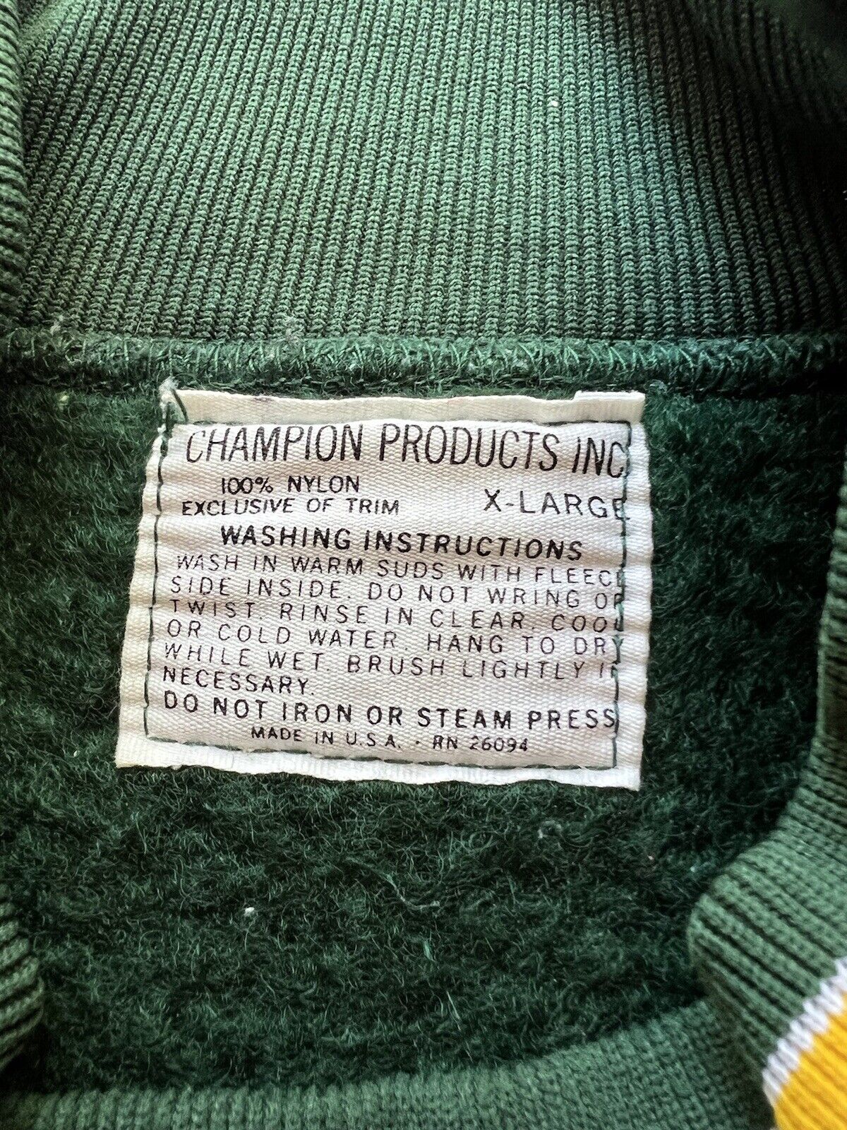 60 s Champion Product INC Vintage Nylon HARBOR Crewneck Sweater XL USA thriftgoblin