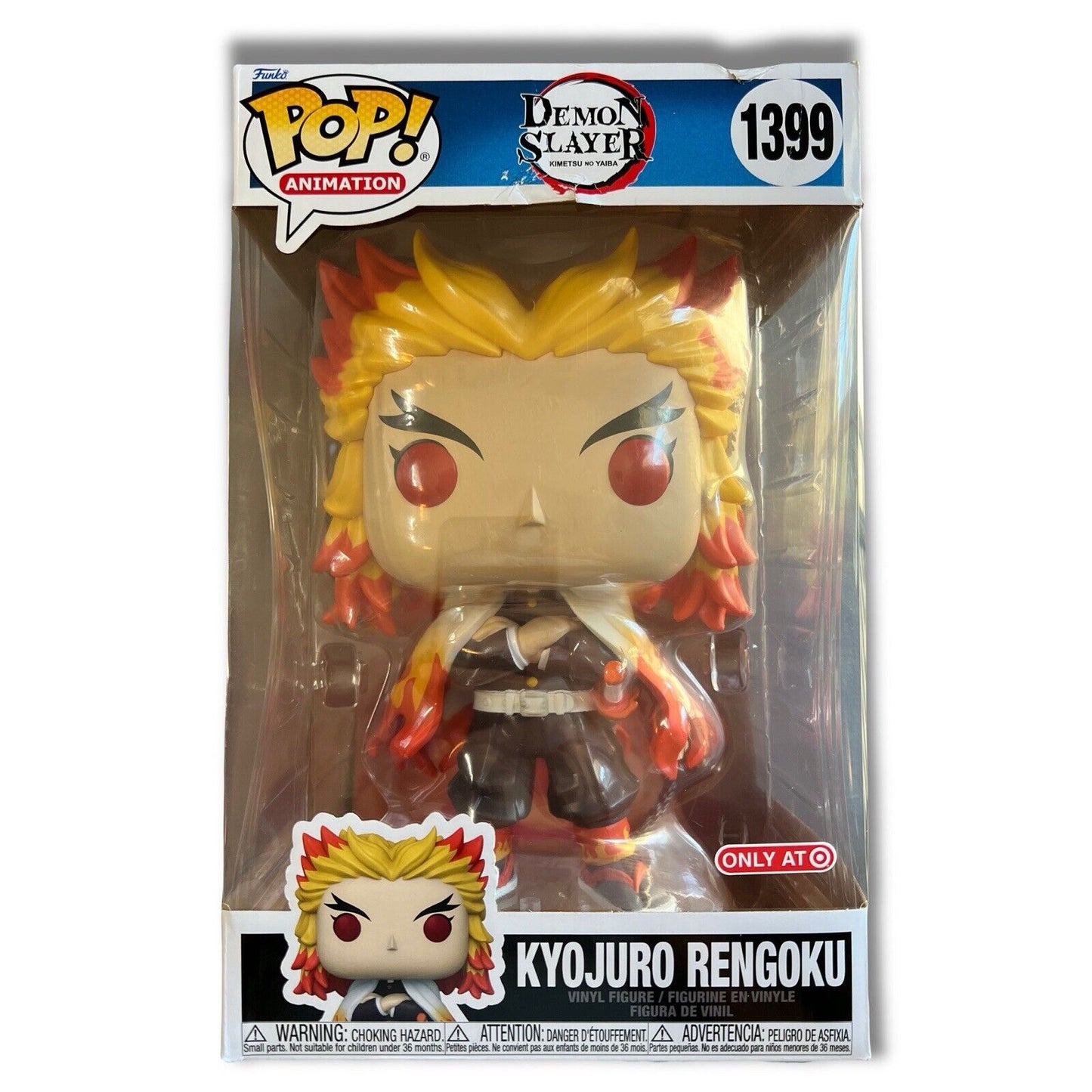 Funko Pop! 1399 Vinyl Jumbo 10": Demon Slayer - Kyojuro Rengoku Target Figure