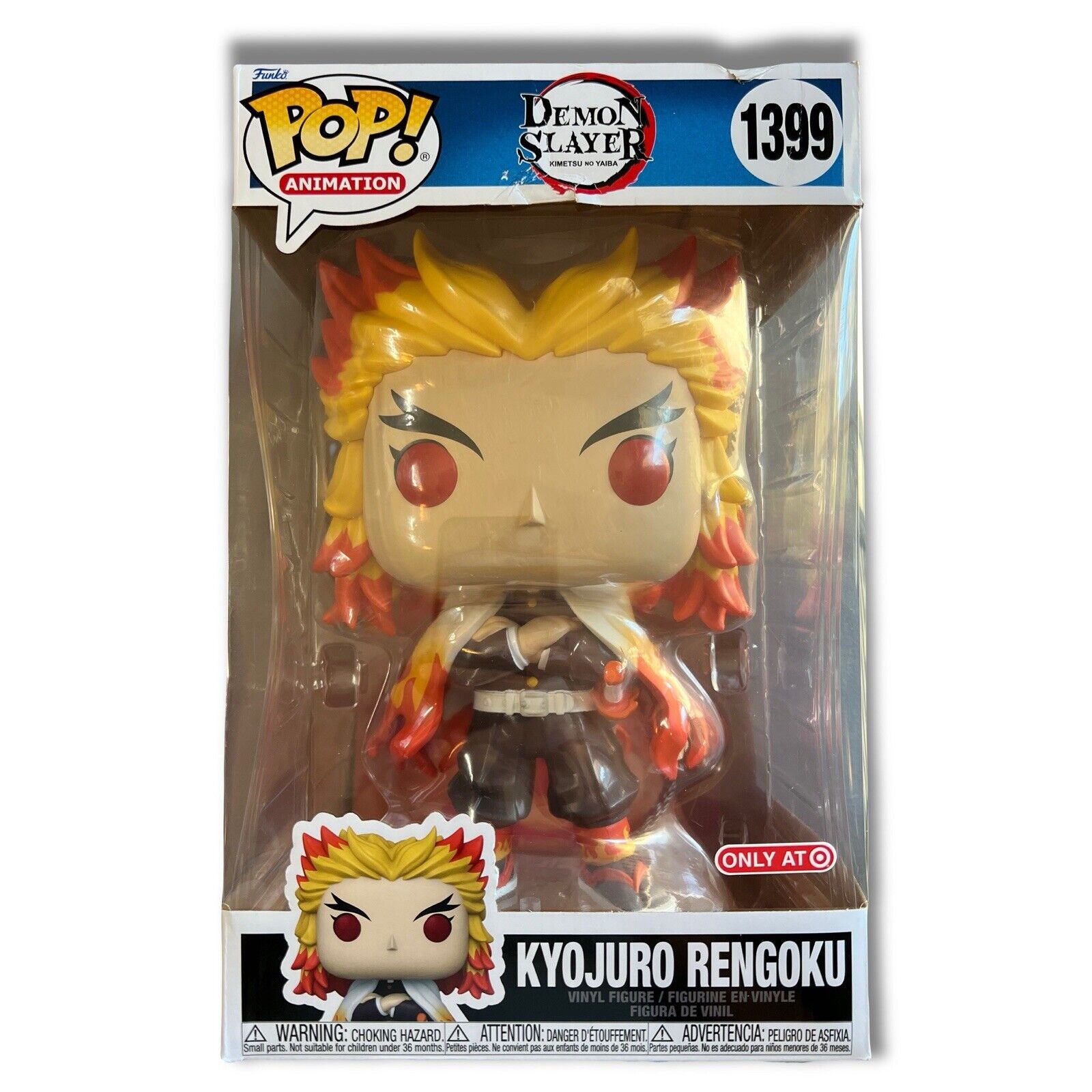 Funko Pop! 1399 Vinyl Jumbo 10": Demon Slayer - Kyojuro Rengoku Target Figure