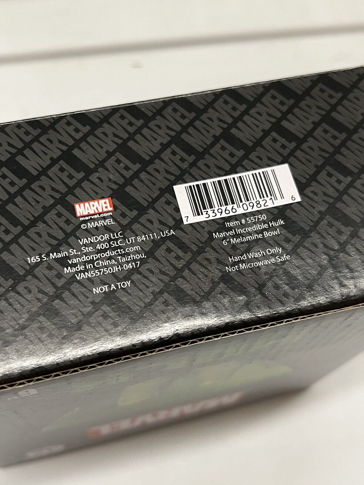 Loot Crate Exclusive Marvel Incredible Hulk 6" Melamine Bowl NIB 