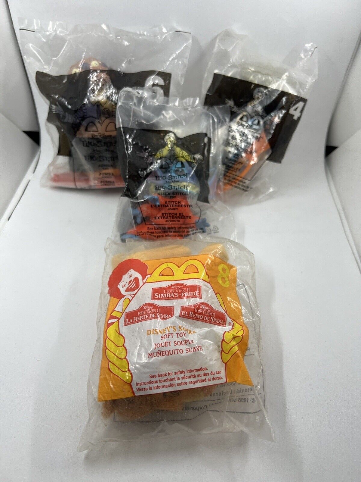 New Vintage McDonalds Happy Meal Toys Bundle. Stitch And Lion King