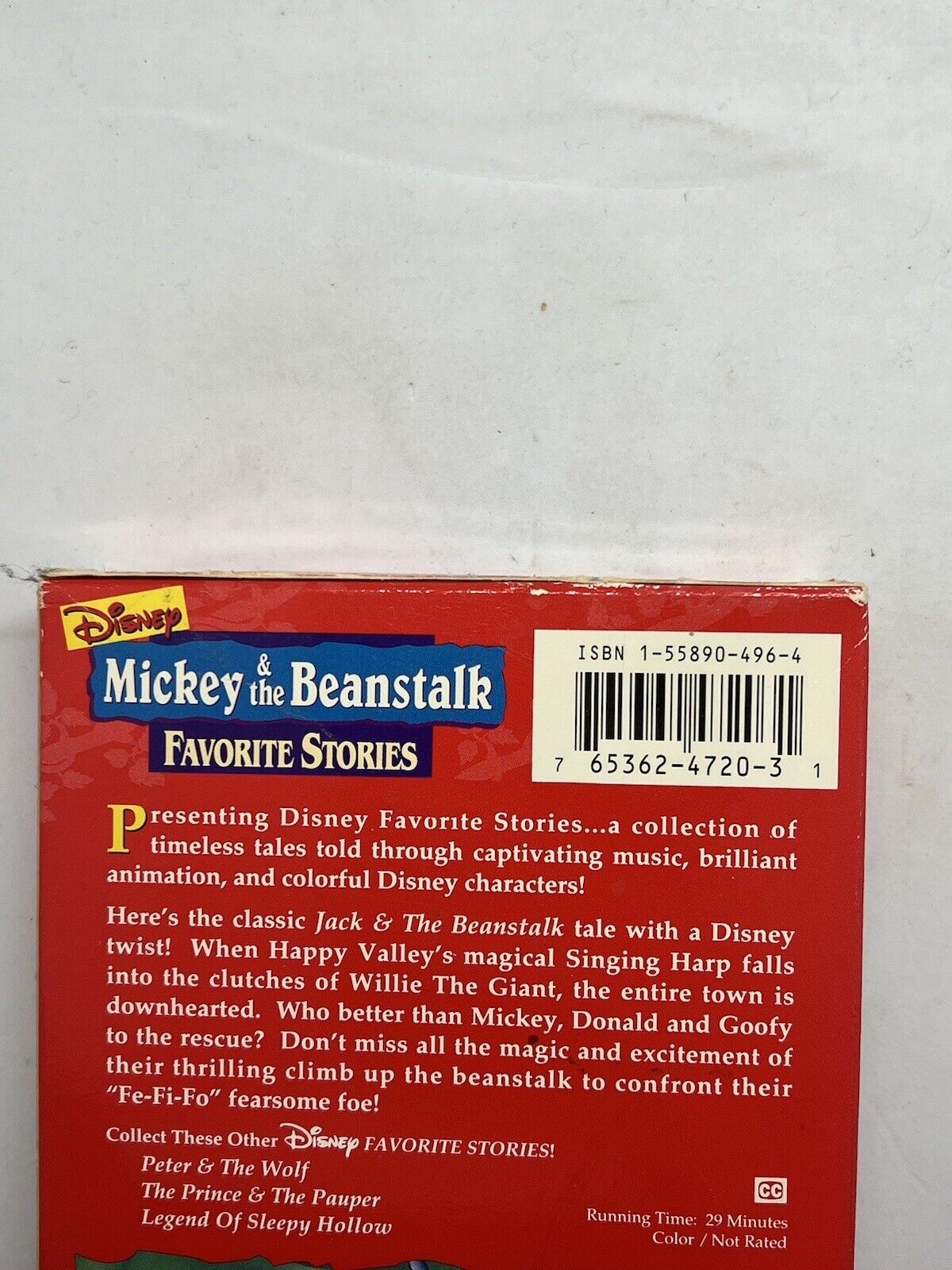 Disneys Learning Adventures - Mickey  The Beanstalk (VHS, 1994)