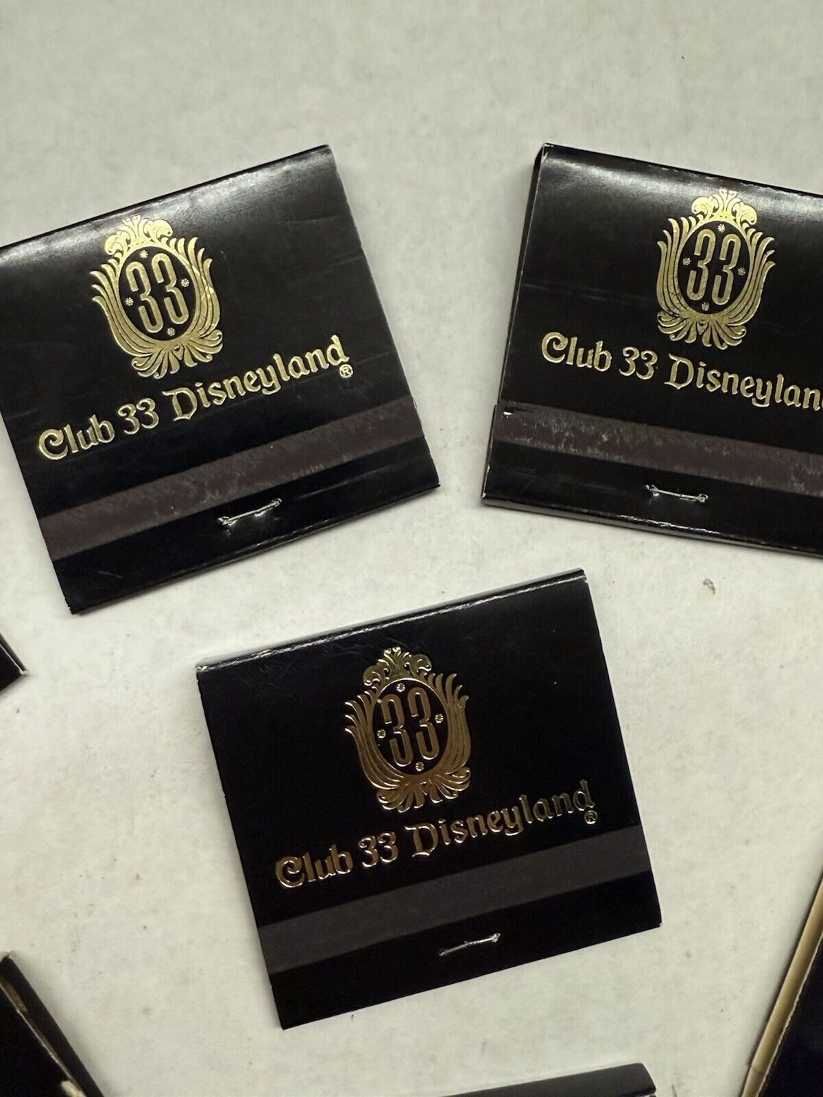 Vintage Disneyland Club 33 1992 Matches Set Of 8 1967 Silver Anniversary RARE