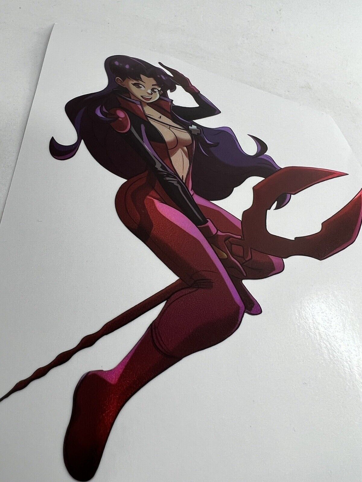 Misato Katsuragi Holograpic Sticker Original Neon Genesis Evangelion Waifu. 5x4