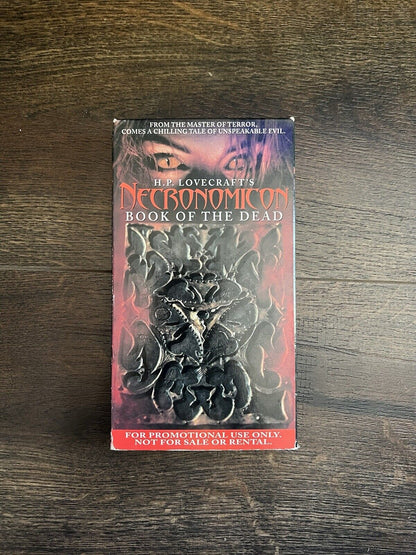 H.P. Lovecraft's Necronomicon: Book of the Dead Movie VHS Jeffrey Combs Tested