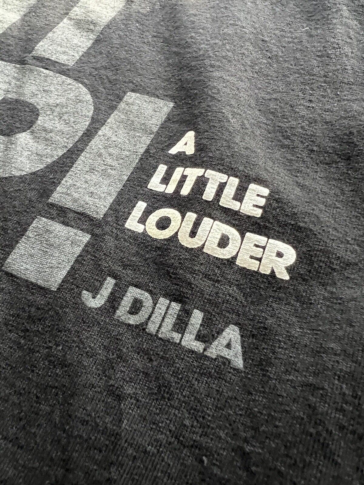 Vintage J Dilla Turn It Up! Stones Throw Ruff Draft Rap  RARE Black T Shirt