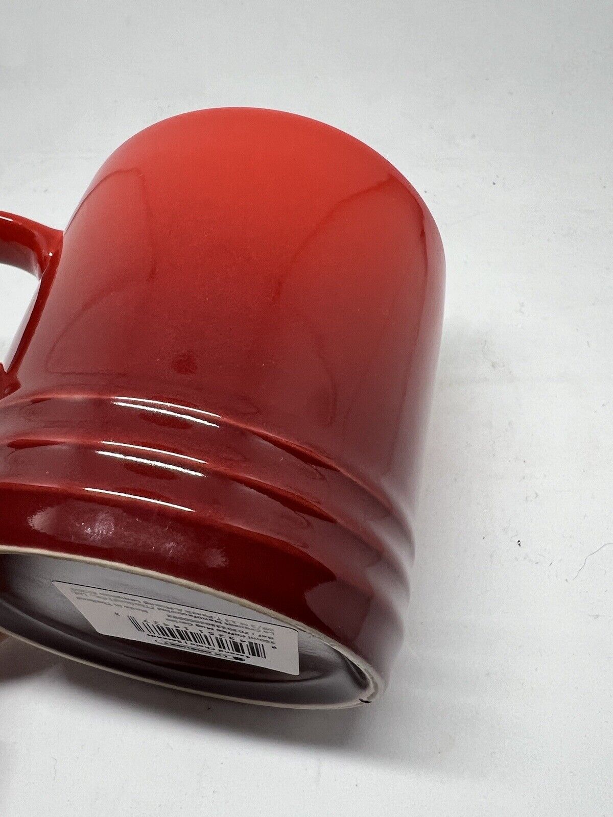 New Le Creuset Mug Cup 12oz second Choix Red Cerise Cherry Stoneware Ombre