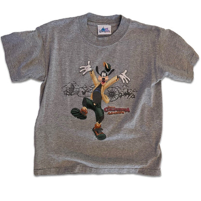 Disney California Adventure Y2K Goofy Kids Tshirt Crewneck Medium Gray