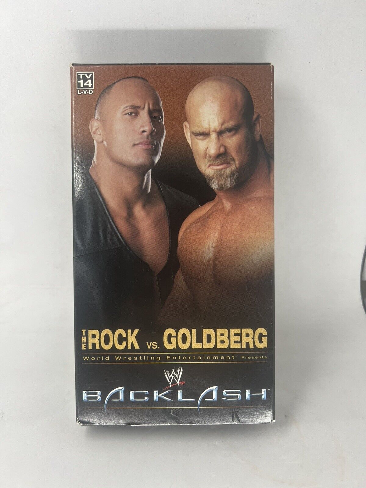 WWE - Backlash 2003 (VHS, 2003) Wrestling The Rock vs Goldberg WWF Trish Stratus