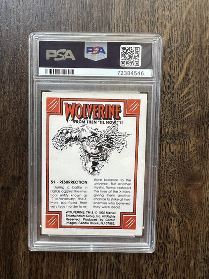 RARE PSA 5 EX 1992 Wolverine From Then Til Now #51 - Resurrection. Crying.