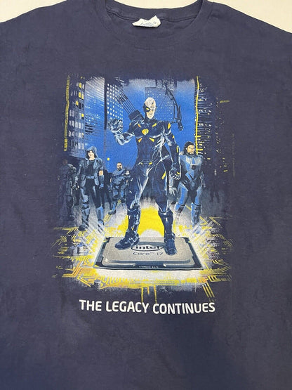 Intel Core i7 Processor Computer Gaming Mens Shirt - The Legacy Continues XL PC