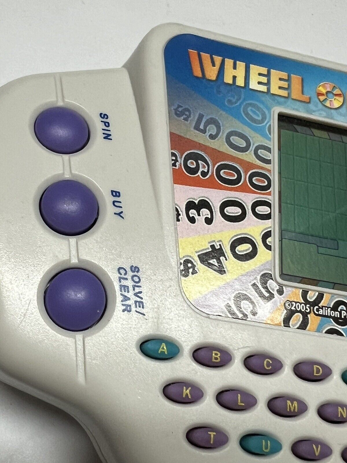 Wheel of Fortune Portable Electronic Handheld Game Califon Productions 2005 Test