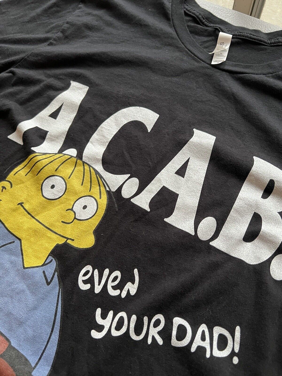 All Cops Ralph Wiggum Even Your Dad! The Simpsons Ralph Wiggum T Shirt XL Police