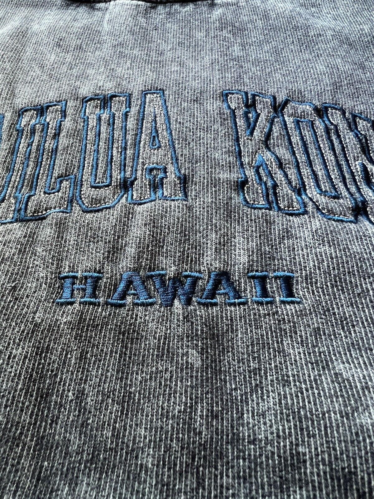 Local Kailua Kona Crewneck Sweatshirt Brushed Cotton Green Blue Hawaii Shirt