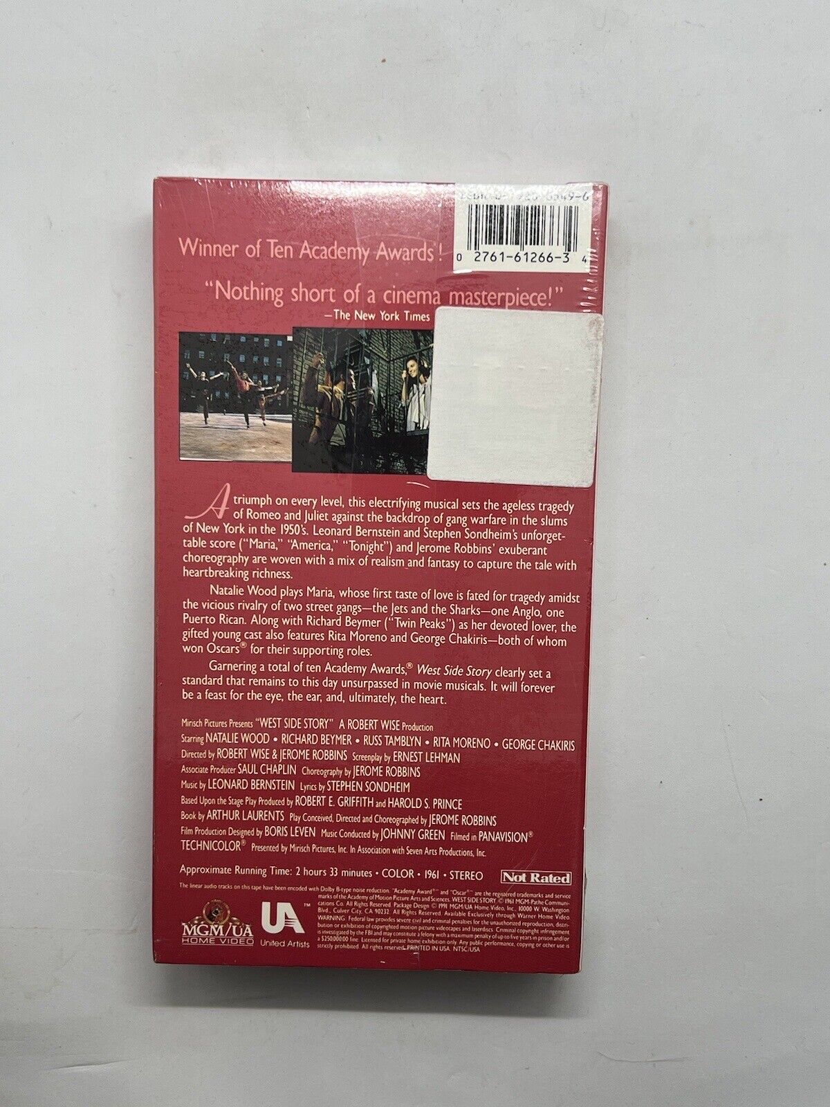 West Side Story 1961 Musical (VHS) New In Packaging Movie. NiB. Factory Sealed!