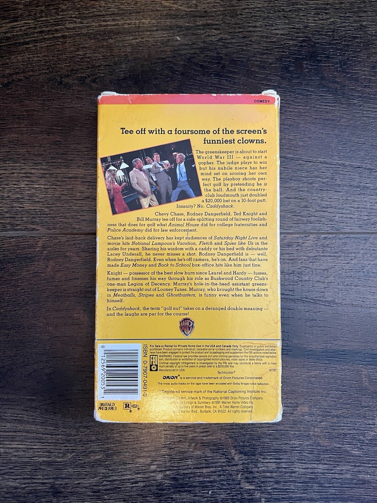 Caddyshack Movie VHS Tape Chevy Chase Rodney Dangerfield Bill Murray 1980 Tested