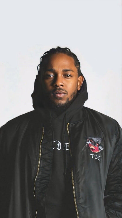 Kendrick Lamar 2016 TDE Bomber Jacket “Don’t Worry” Top Dawg Ent Rap Los Angeles