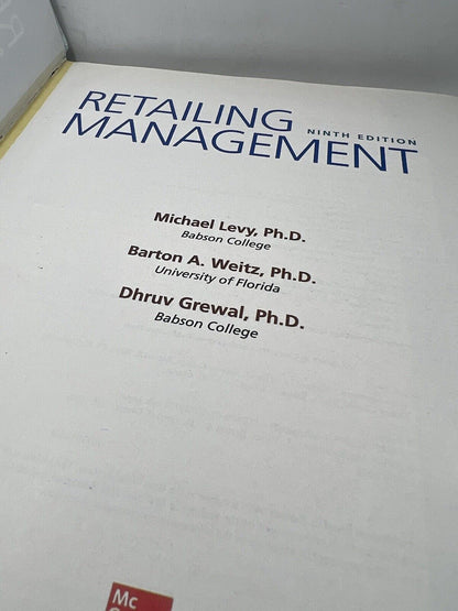 RETAILING MANAGEMENT BOOK - edition 9e - 2013 - LEVY WEITZ and GREWAL