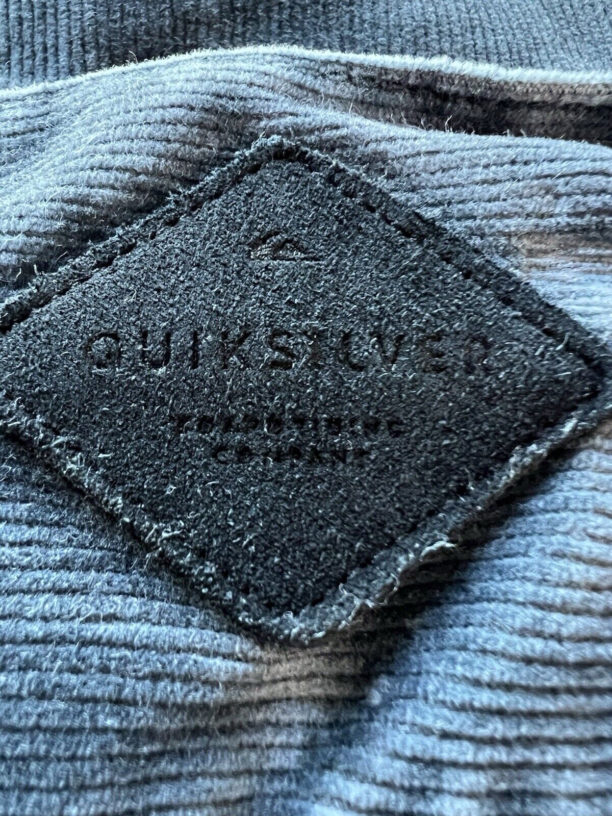 QUIKSILVER Straight Tapered Fit Corduroy Jeans Mens 32 Blue Gray Skater Y2k