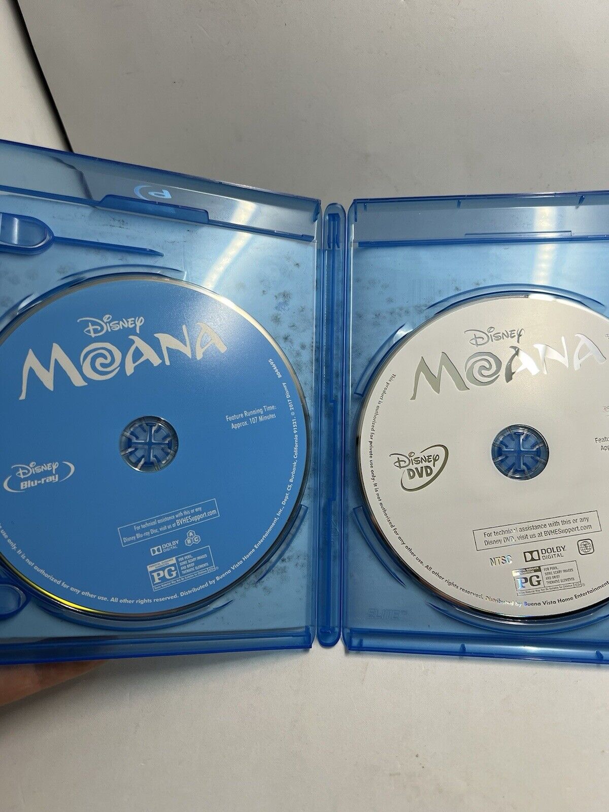 Moana |2016| Disney. Blu-Ray + DVD Combo Set - No Digital