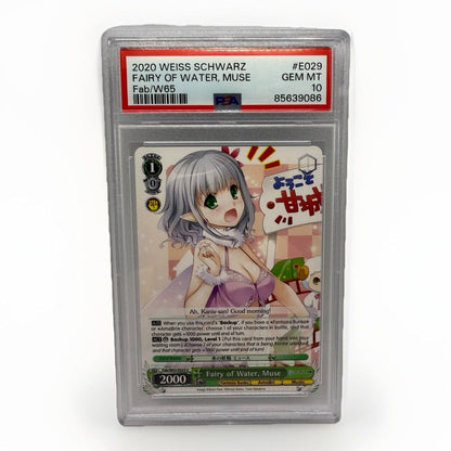 2020 WEISS SCHWARZ FAIRY OF WATER, MUSE Fab/W65 #E029 GEM MT 10 Card