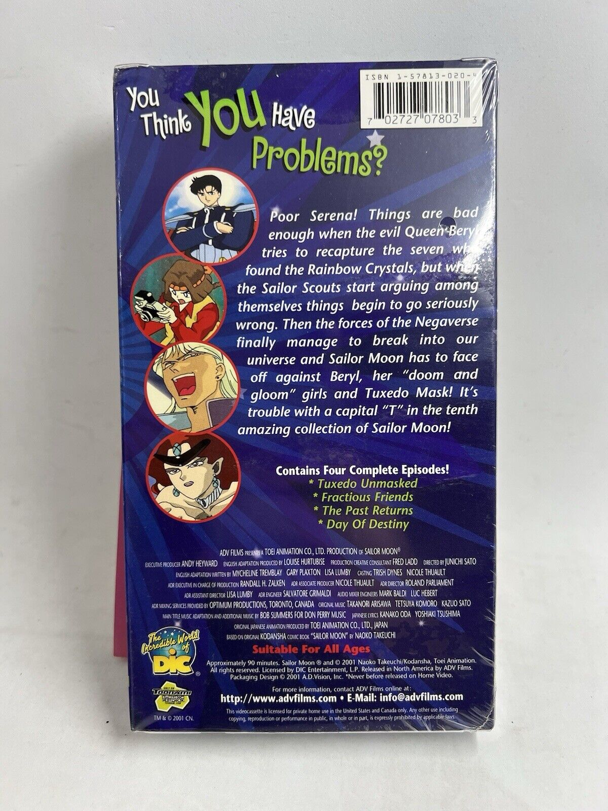 VHS| Sailor Moon Vol. 10: Trials and Troubles (2001) Limited Edition Poster!