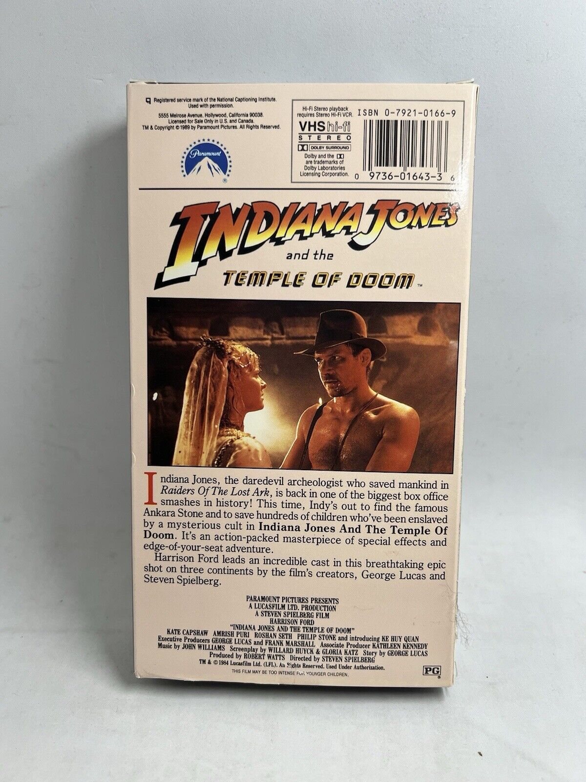 Indiana Jones 3 Films VHS Excellent good condition