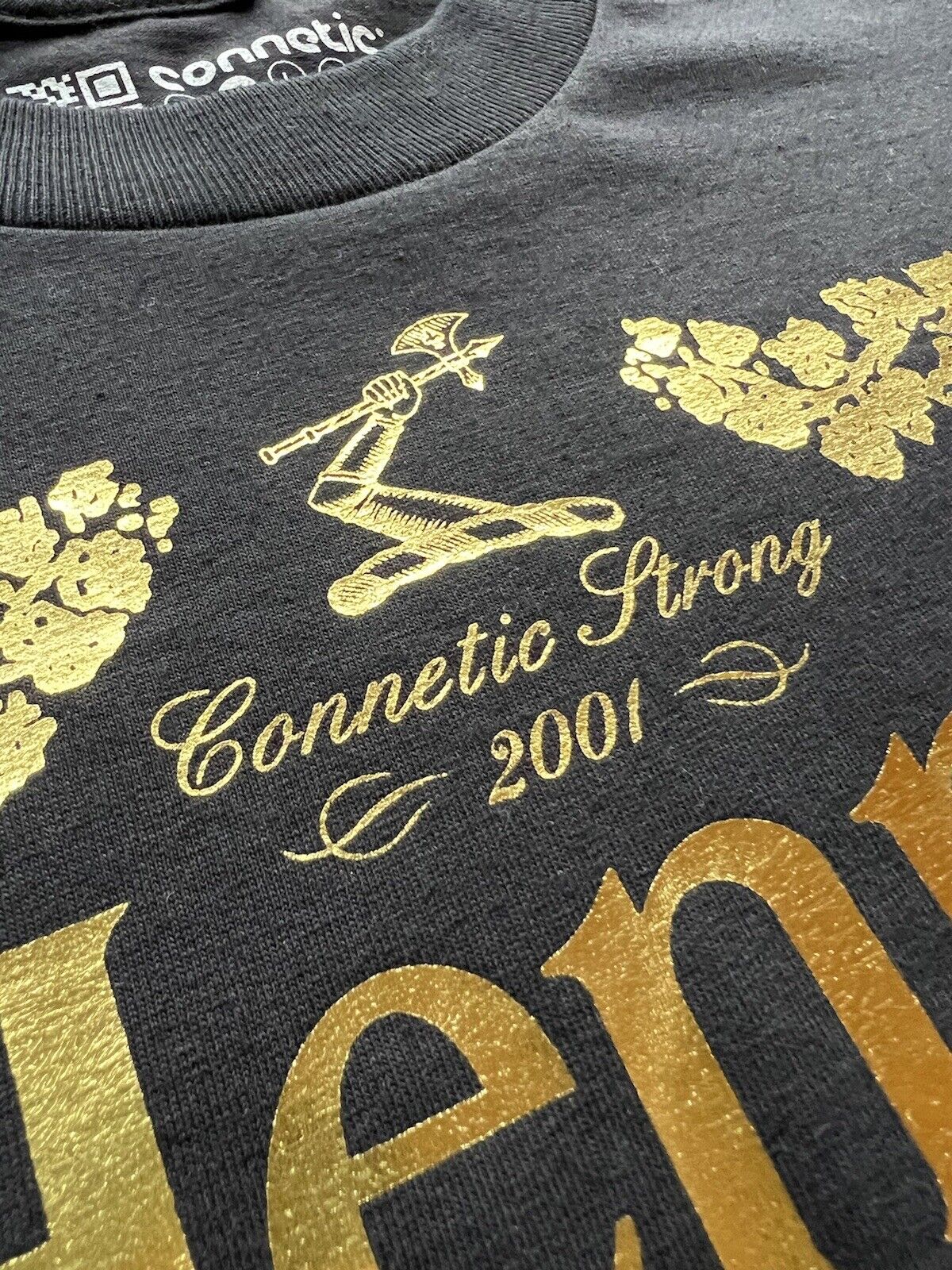 Connetic & Co Henny On the Rocks Gold Foil Print Tee SF Oakland Bay AreaCognac