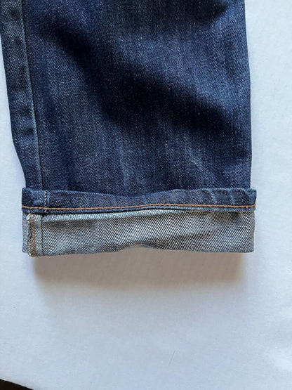 Rare Distressed Naked and Famous Weird Guy 13.5oz Indigo Denim Cotton 01x173 32