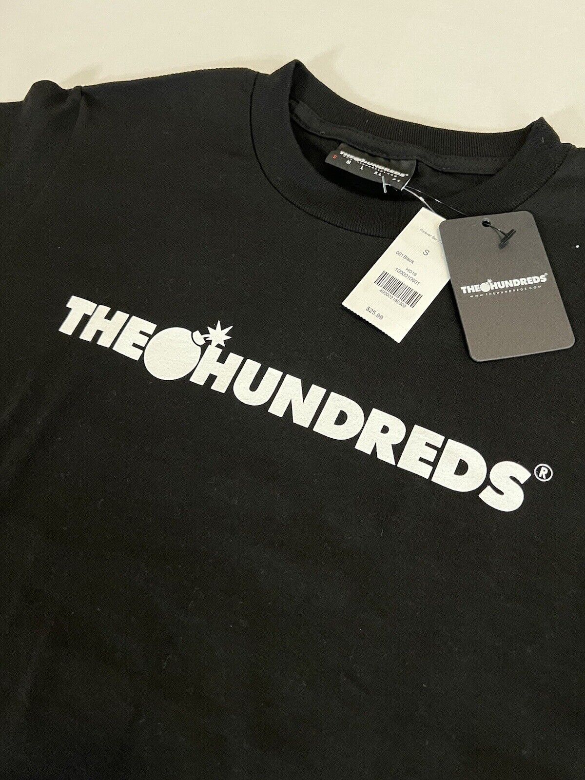 THE HUNDREDS FOREVER BAR LOGO T-SHIRT BLACK