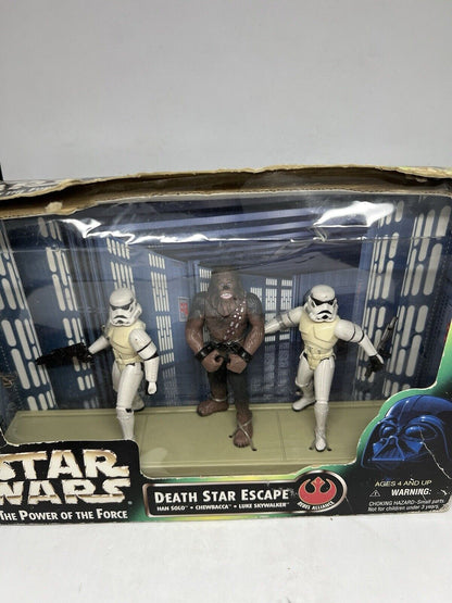 1997 STAR WARS POWER OF THE FORCE DEATH STAR ESCAPE CINEMA SCENE 3 PACK