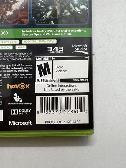 Halo 4 (Microsoft Xbox 360, 2012) Used. Multiplayer. Master Chief.