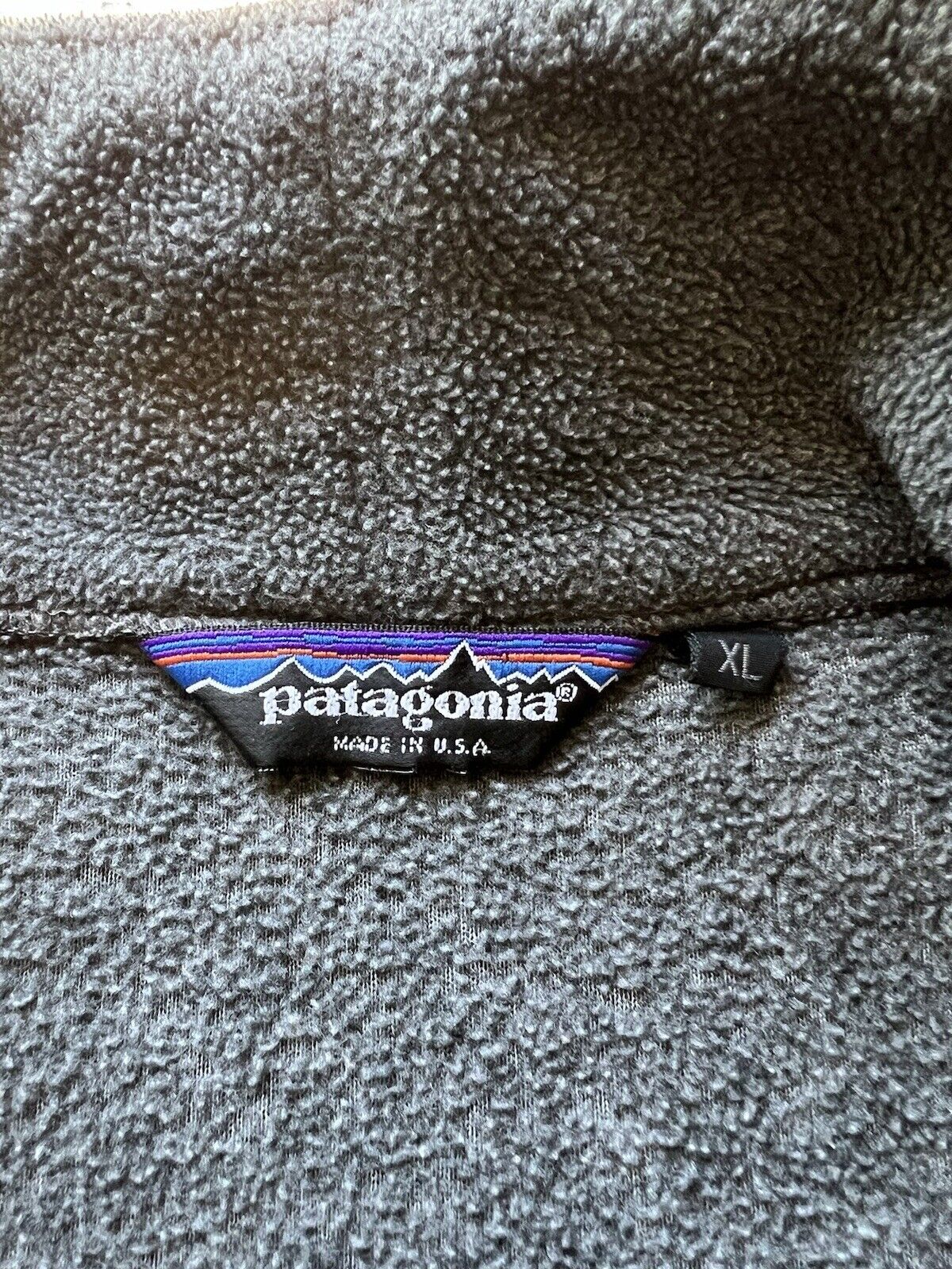 VINTAGE Patagonia  Jacket Womens XL Grey Fleece Sweater Full Zip USA