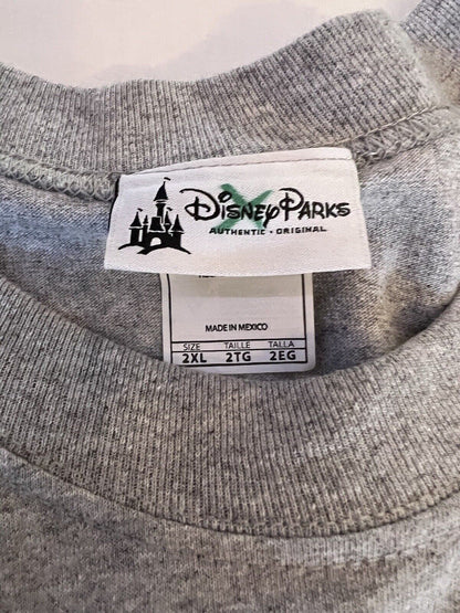 Disneyland 60 Diamond Mickey Mouse Sleeveless Crewneck Shirt Gray Mens 2XL Print