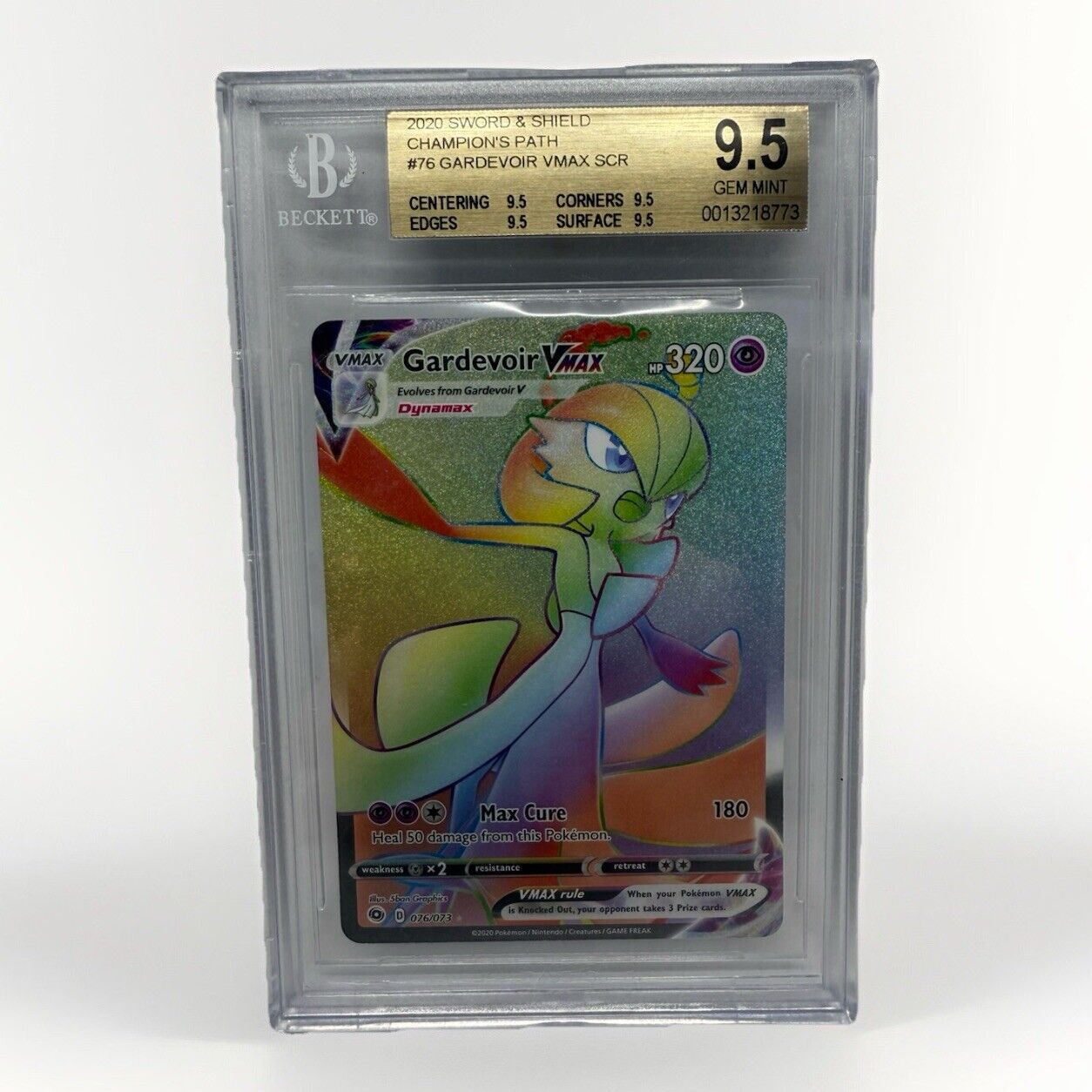 2020 Pokemon Sword And Shield Champion's Path 17 Gardevoir VMAX BGS 9.5 GEM MINT