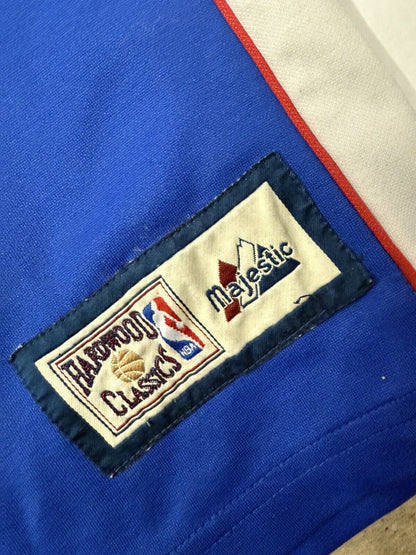 VTG Majestic NBA Hardwood Classics 2XL XXL New Jersey Nets Warm-Up SNAP Jersey