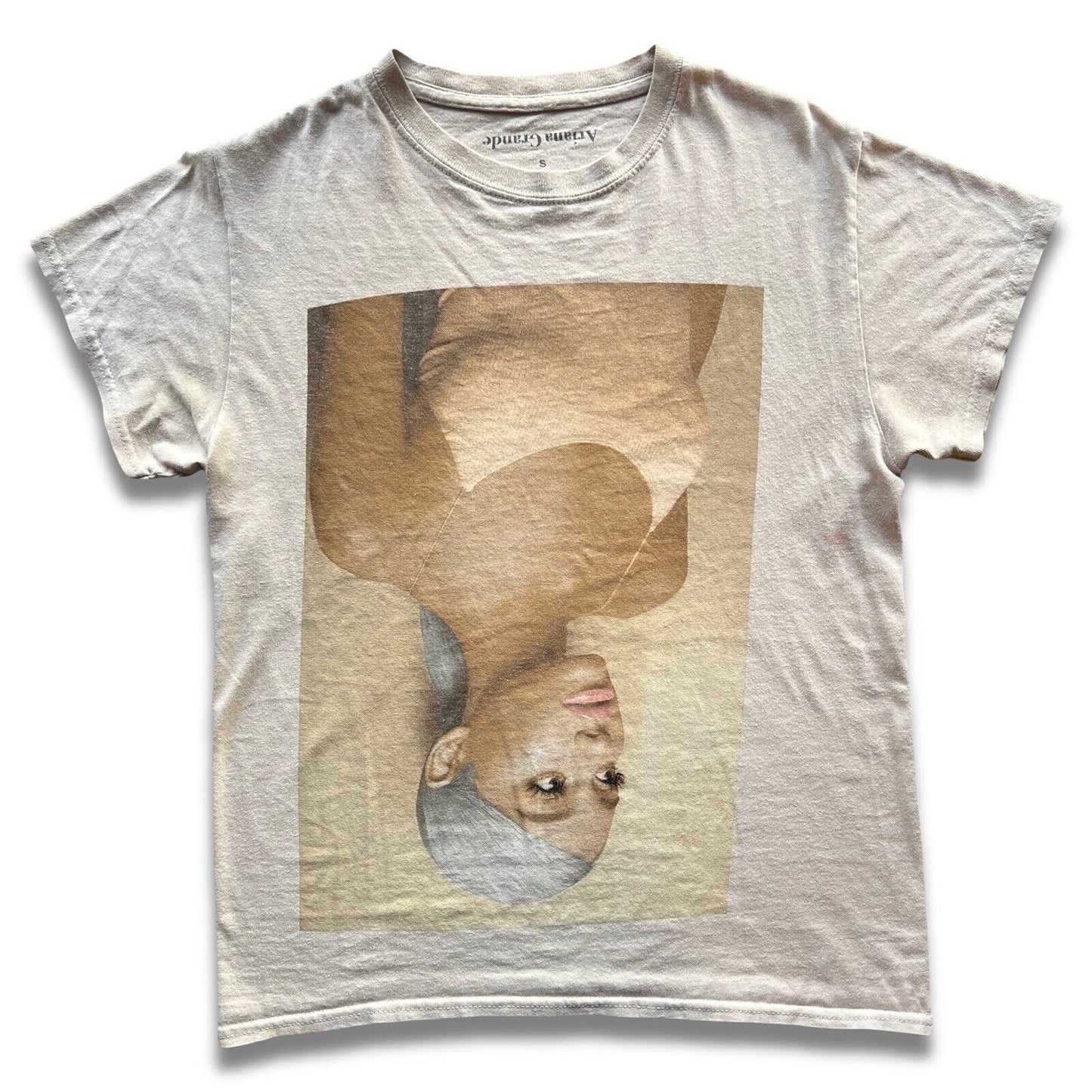 Ariana Grande Cream Womens Small Tour Sweetener Portrait Pic Official Merch